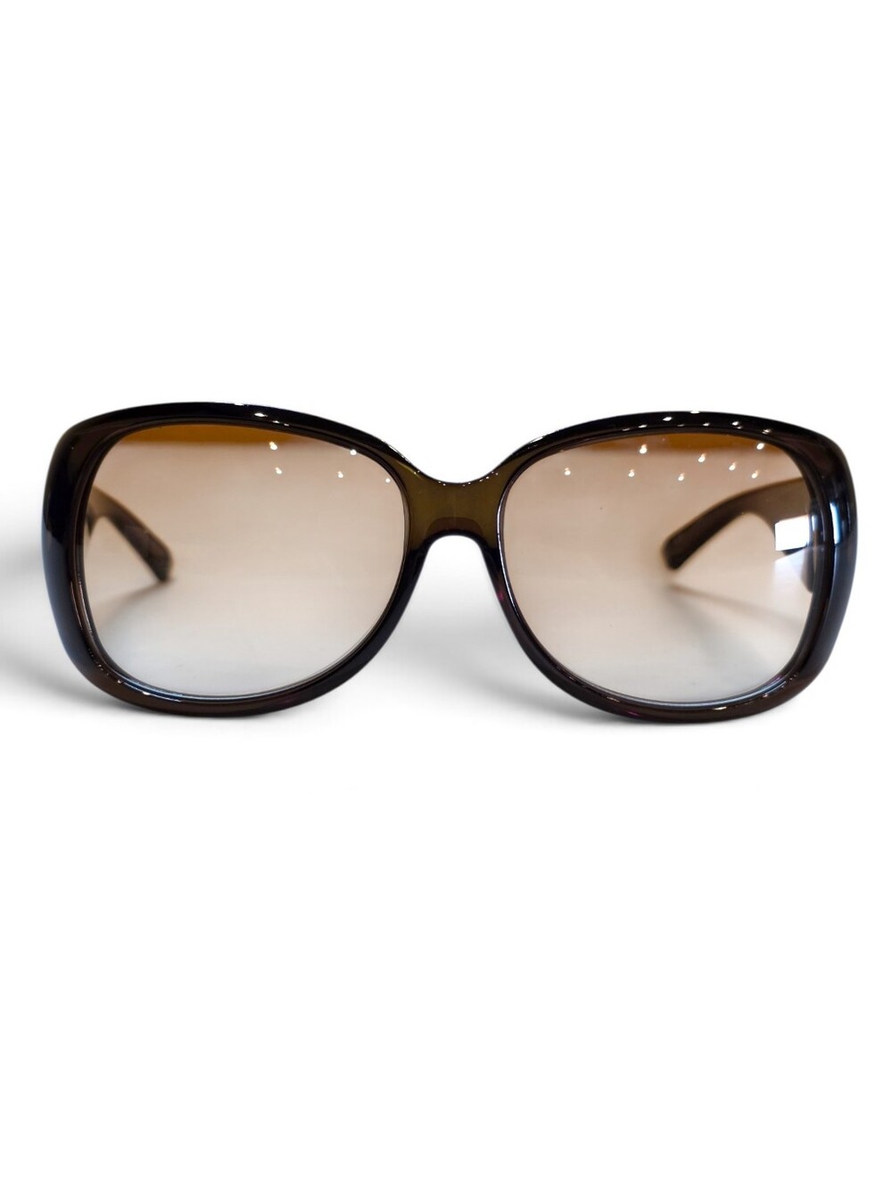 GUCCI Horesbit Sunglasses Women's Oversized Gradient Brown